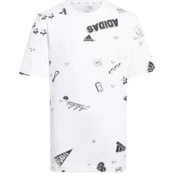 Clothing Boy Short-sleeved t-shirts adidas Originals IA1564 White