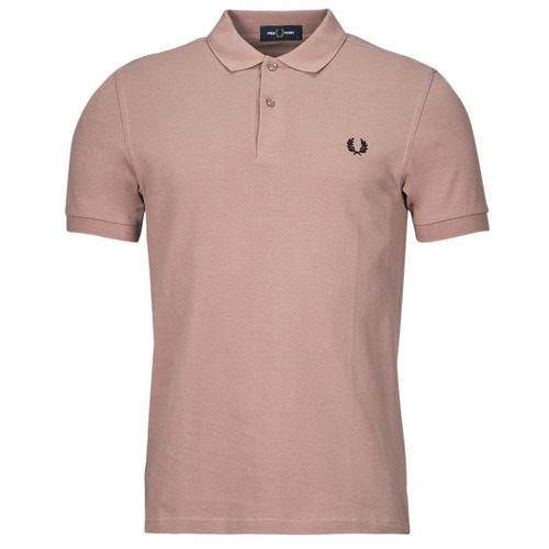 Clothing Men Short-sleeved polo shirts Fred Perry PLAIN FRED PERRY SHIRT Pink / Black