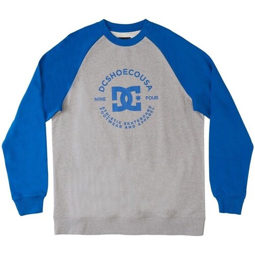Clothing Boy Sweaters DC Shoes Bluza Bez Kaptura Star Pilot Z Logo Prosta Grey, Blue