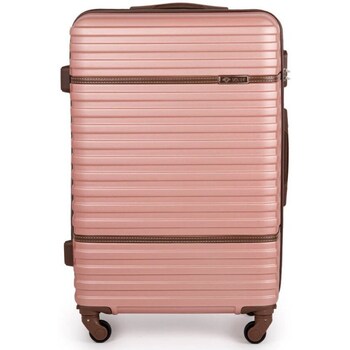 Bags Valise Solier Walizka Podróżna Twarda Średnia M 24' Stl957 Różowa Pink