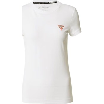 Clothing Women Short-sleeved t-shirts Guess W2YI44J1314G011 White