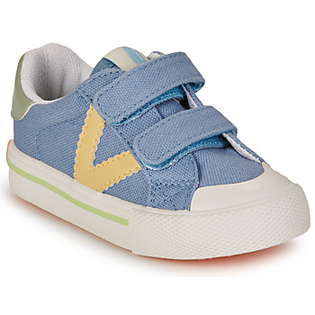 Shoes Boy Low top trainers Victoria TRIBU Blue / Yellow