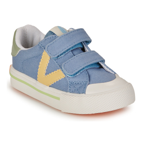 Shoes Boy Low top trainers Victoria TRIBU Blue / Yellow
