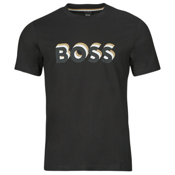 Clothing Men Short-sleeved t-shirts BOSS Tiburt 427 Black