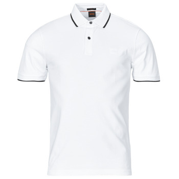 Clothing Men Short-sleeved polo shirts BOSS Passertip White