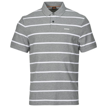 Clothing Men Short-sleeved polo shirts BOSS PalesStripe Grey / White