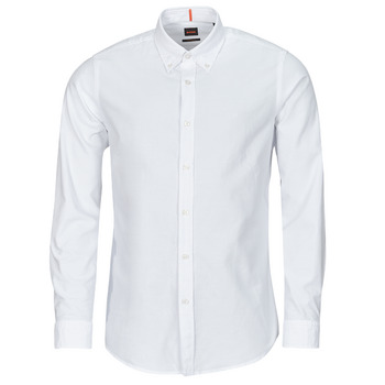 Clothing Men Long-sleeved shirts BOSS Rickert White