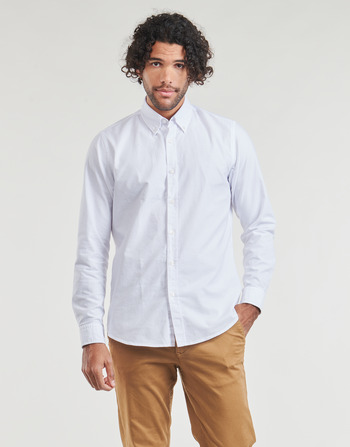 Clothing Men Long-sleeved shirts BOSS Rickert White