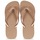Shoes Women Flip flops Havaianas TOP METALLIC Pink / Gold