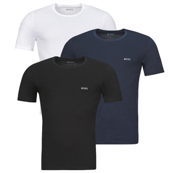 Clothing Men Short-sleeved t-shirts BOSS TShirtRN 3P Classic White / Marine / Black