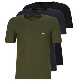 Clothing Men Short-sleeved t-shirts BOSS TShirtRN 3P Classic Marine / Kaki / Black
