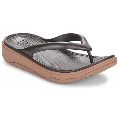 Shoes Women Flip flops FitFlop Relieff Metallic Recovery Toe-Post Sandals Bronze