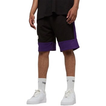 Clothing Men Trousers New-Era Nba Colour Block Short Lakers Black