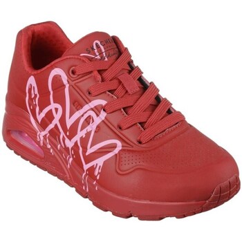 Shoes Women Mid boots Skechers Uno Dripping In Love Red