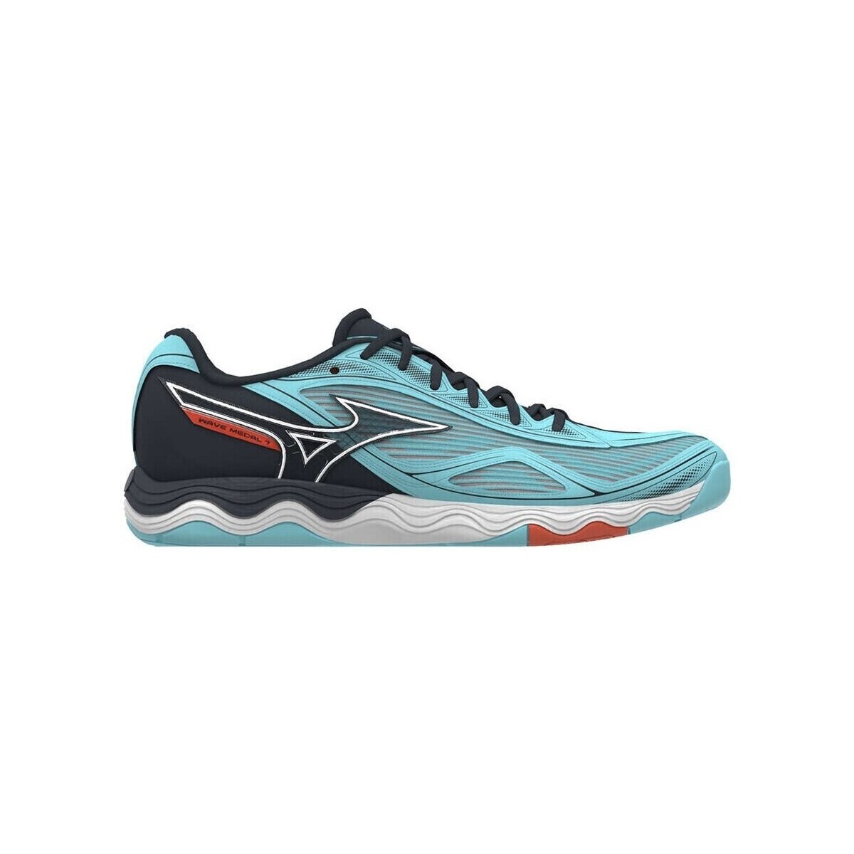 Shoes Men Indoor sports trainers Mizuno Wave Medal 7 Tanager Turquoise Collegiate Blue Soleil Black, Blue