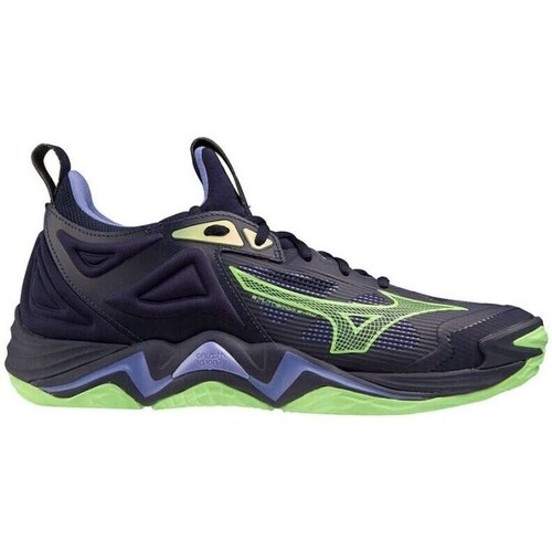 Shoes Men Indoor sports trainers Mizuno Wave Momentum 3 Evening Blue Techno Green Iolite Black, Green