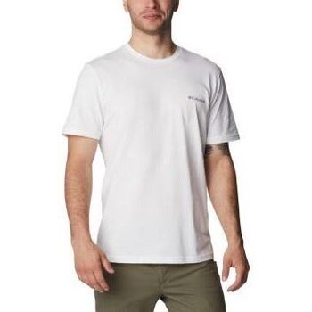 Clothing Men Short-sleeved t-shirts Columbia Rapid Ridge Back Graphic Tee Ii White
