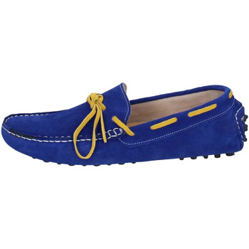 Shoes Men Loafers Calzoleria Borbonica EZ513 10 Blue