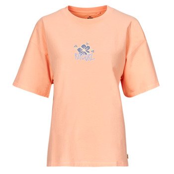 Clothing Women Short-sleeved t-shirts Rip Curl ISLAND HERITAGE TEE Coral