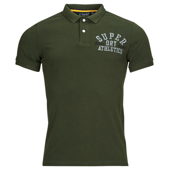 Clothing Men Short-sleeved polo shirts Superdry VINTAGE SUPERSTATE POLO Green / Dark