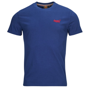 Clothing Men Short-sleeved t-shirts Superdry ESSENTIAL LOGO EMB TEE Marine