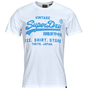 Clothing Men Short-sleeved t-shirts Superdry NEON VL T SHIRT White