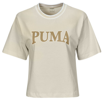 Clothing Women Short-sleeved t-shirts Puma PUMA SQUAD GRAPHIC TEE Beige