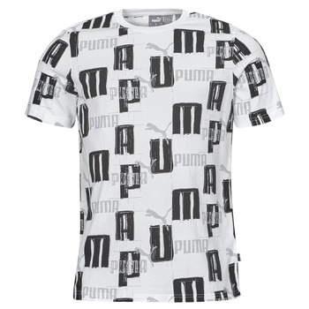 Clothing Men Short-sleeved t-shirts Puma ESS+ LOGO LAB AOP TEE White