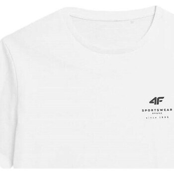 Clothing Men Short-sleeved t-shirts 4F 4FAW23TTSHM095110S White