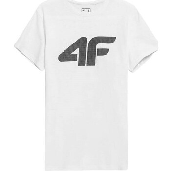 Clothing Men Short-sleeved t-shirts 4F 4FAW23TTSHM087710S White
