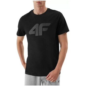 Clothing Men Short-sleeved t-shirts 4F 4FAW23TTSHM087720S Black