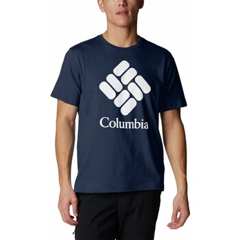 Clothing Men Short-sleeved t-shirts Columbia Trek Logo Marine
