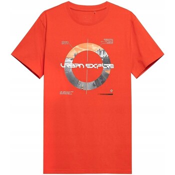 Clothing Men Short-sleeved t-shirts 4F H4L22TSM01470S Orange