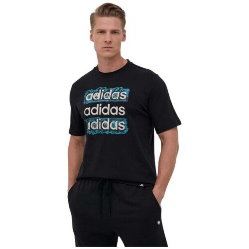 Clothing Men Short-sleeved t-shirts adidas Originals Sportswear Dream Doodle Multi Black