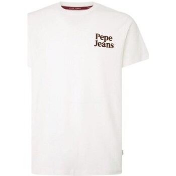 pepe jeans  pm509113803  men's t shirt in white