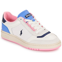 Shoes Women Low top trainers Polo Ralph Lauren POLO CRT SPT White / Blue / Pink