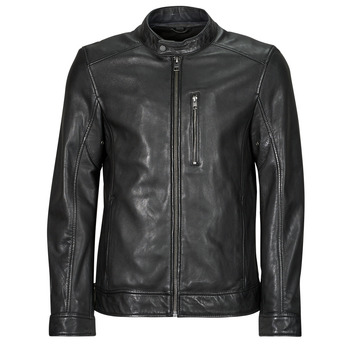 Clothing Men Leather jackets / Imitation leather Oakwood DUKE Black
