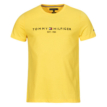 Clothing Men Short-sleeved t-shirts Tommy Hilfiger TOMMY LOGO TEE Yellow