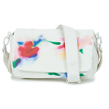 Bags Women Small shoulder bags Desigual LIQUIDFLOWER TROMSO White / Multicolour