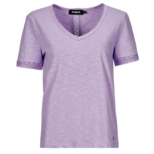 Clothing Women Short-sleeved t-shirts Desigual TS_DAMASCO Lilac