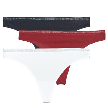 Underwear Women G-strings / Thongs Tommy Hilfiger TH LOGO COTTON X3 Black / White / Red