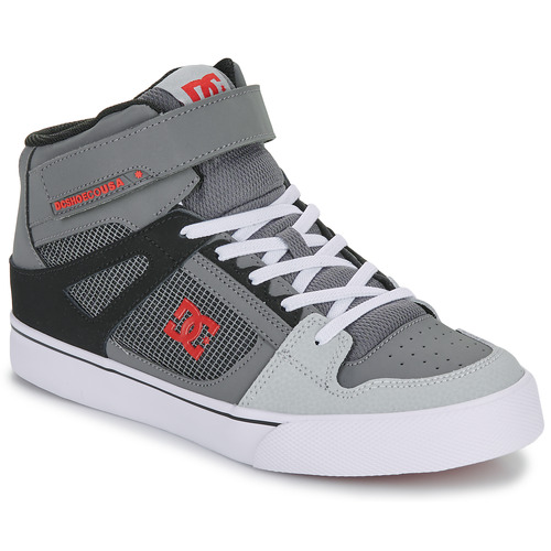 Shoes Boy Hi top trainers DC Shoes PURE HIGH-TOP EV Red / Grey