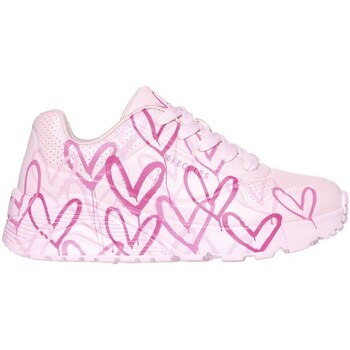 Shoes Children Low top trainers Skechers Uno Lite Spread Pink