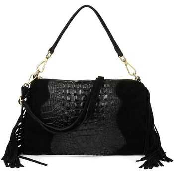 Bags Women Handbags Vera Pelle Boho Z24 Black