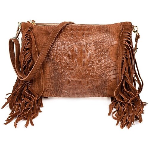 Bags Women Handbags Vera Pelle Boho Z24 Brown
