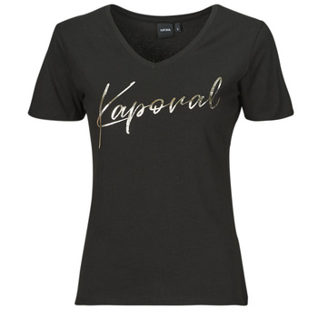 Clothing Women Short-sleeved t-shirts Kaporal FRAN Black