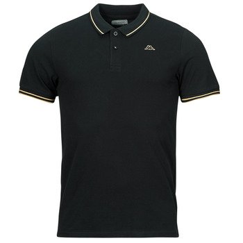 Clothing Men Short-sleeved polo shirts Kappa EZIO Black