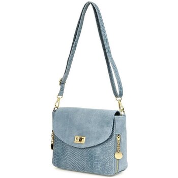 Bags Women Handbags Vera Pelle T96 Jeans Blue