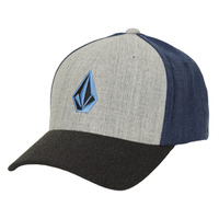 Clothes accessories Caps Volcom FULL STONE HTHR FLEXFIT HAT Grey / Blue / Marine