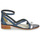 Shoes Women Sandals So Size ROSSI Marine / Silver